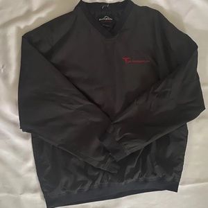 Black embroidered crew neck / men’s XL